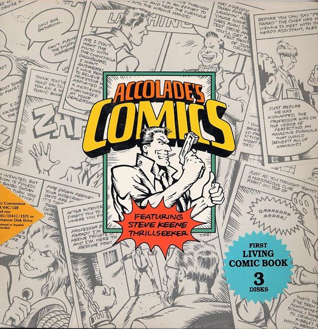 Game cover: Accolade's Comics featuring Steve Keene Thrillseeker