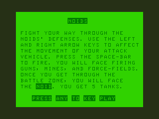 Game cover: Noids