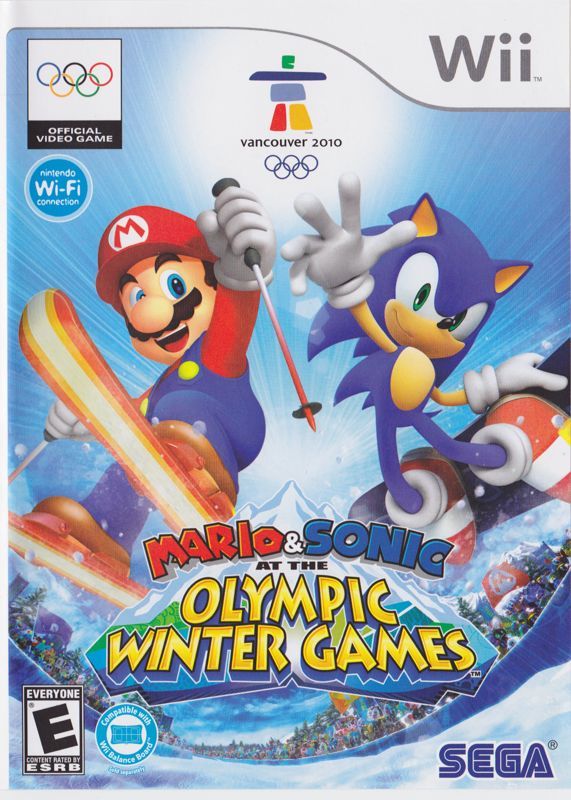 Game cover: Mario & Sonic at the Olympic Winter Games