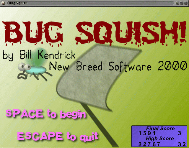 Game cover: Bug Squish