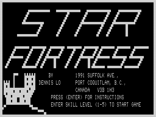 Game cover: Star Fortress