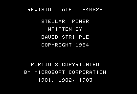 Game cover: Stellar Power
