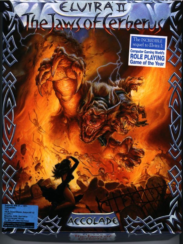 Game cover: Elvira II: The Jaws of Cerberus