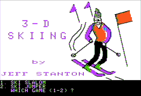 Game cover: 3-D Skiing