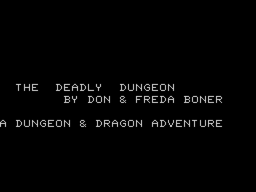 Game cover: The Deadly Dungeon
