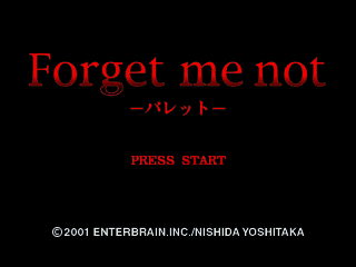 Game cover: Forget Me Not: Palette