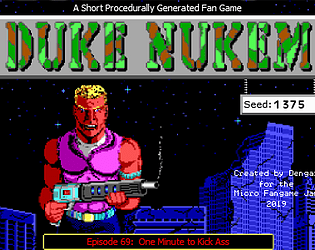 Game cover: Duke Nukem: One Minute to Kick Ass