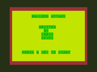 Game cover: Balloon Attack