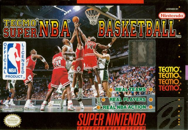 Game cover: Tecmo Super NBA Basketball