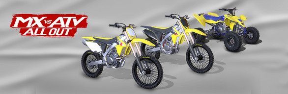 Game cover: MX vs ATV All Out: 2017 Suzuki Vehicle Bundle