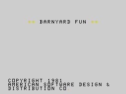 Game cover: Barnyard Fun