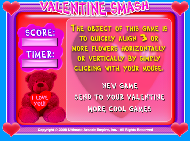 Game cover: Valentine Smash