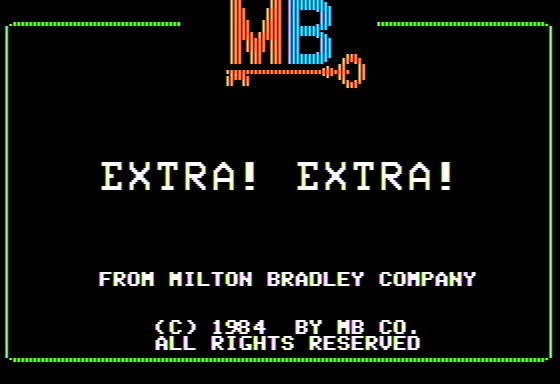 Game cover: Extra! Extra!