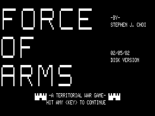 Game cover: Force of Arms