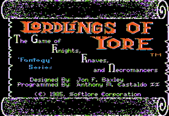 Game cover: Lordlings of Yore