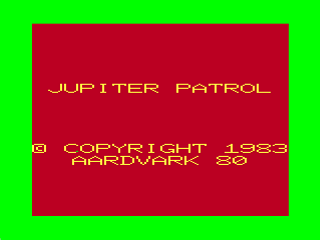 Game cover: Jupiter Patrol