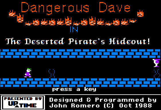 Game cover: Dangerous Dave in the Deserted Pirate's Hideout!