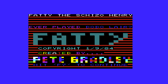 Game cover: Fatty Henry