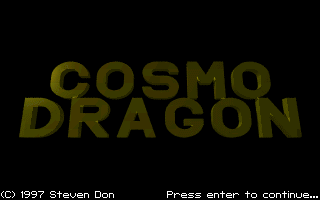 Game cover: Cosmo Dragon