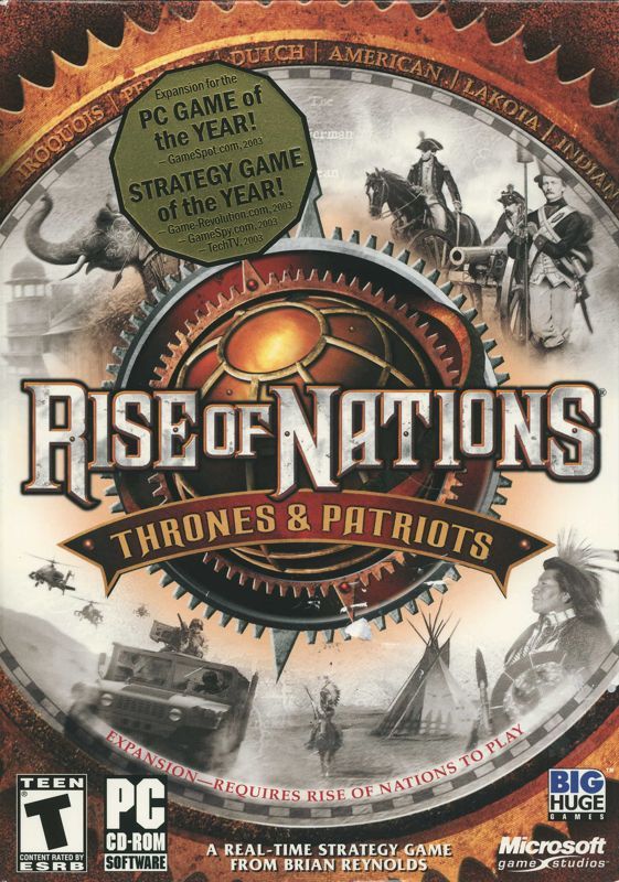 Game cover: Rise of Nations: Thrones & Patriots
