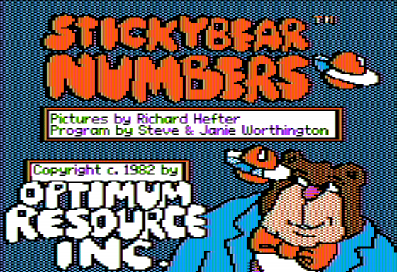 Game cover: Stickybear: Numbers