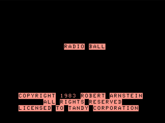 Game cover: Radio Ball
