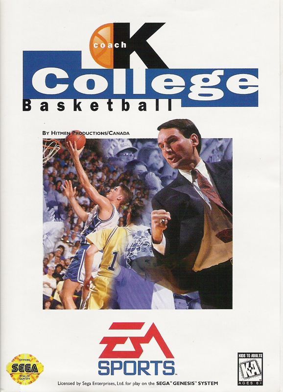 Game cover: Coach K College Basketball