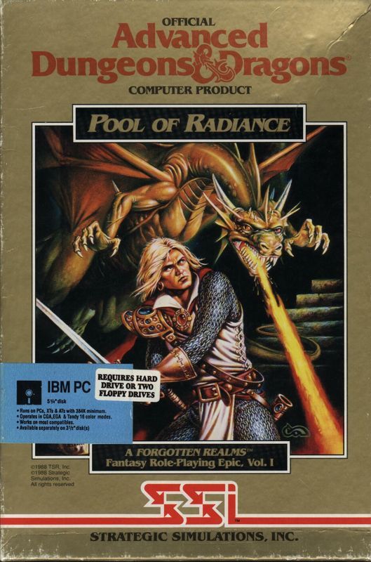 Game cover: Pool of Radiance