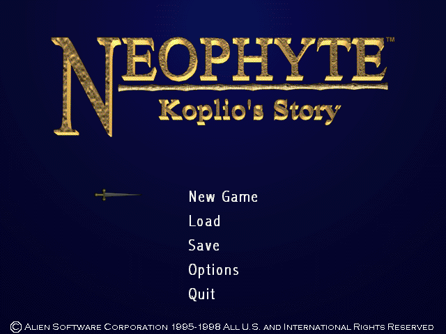 Game cover: Neophyte: Koplio's Story