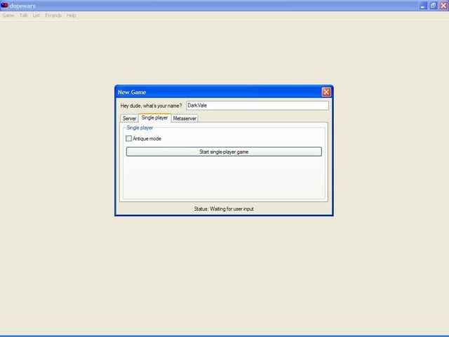 Game cover: Dope Wars