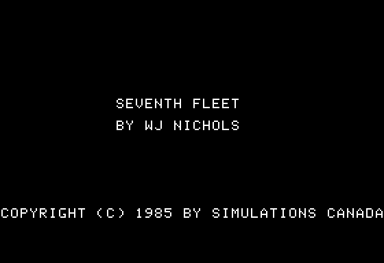 Game cover: Seventh Fleet
