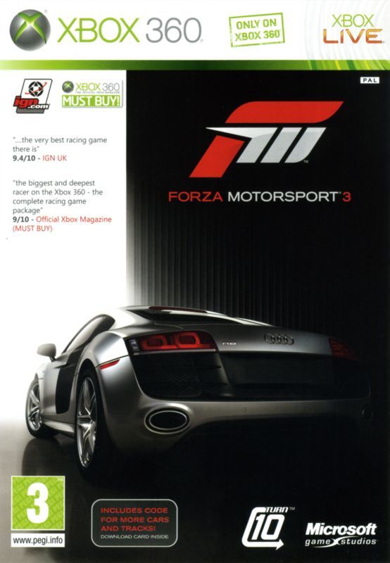 Game cover: Forza Motorsport 3