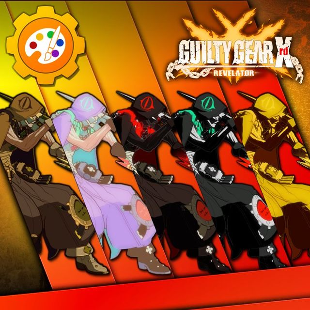 Game cover: Guilty Gear Xrd: -Revelator- - Character Colors: Raven