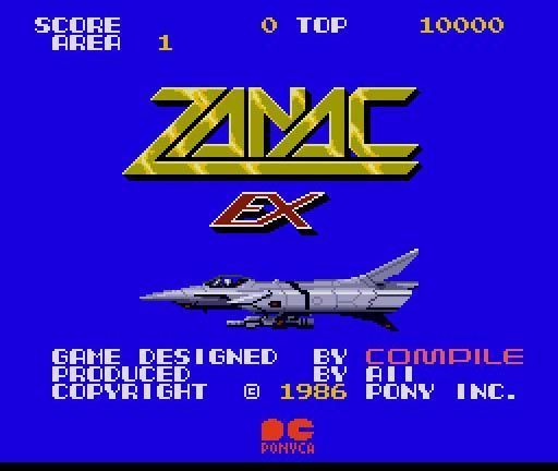 Game cover: Zanac EX