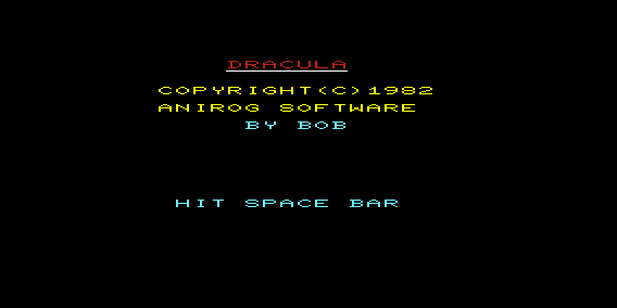 Game cover: Dracula