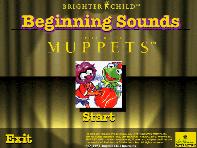 Game cover: Muppet Kids: Volume 2 - Beginning Sounds: Phonics