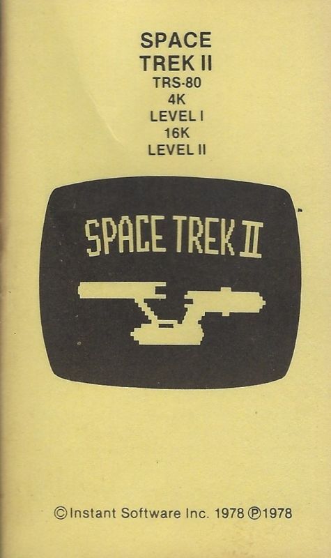 Game cover: Space Trek II