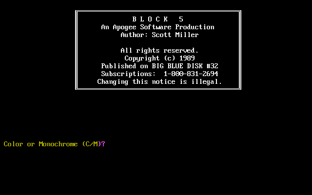 Game cover: Block Five