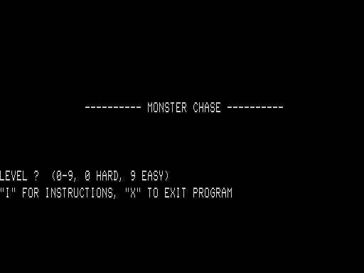 Game cover: Monster Chase