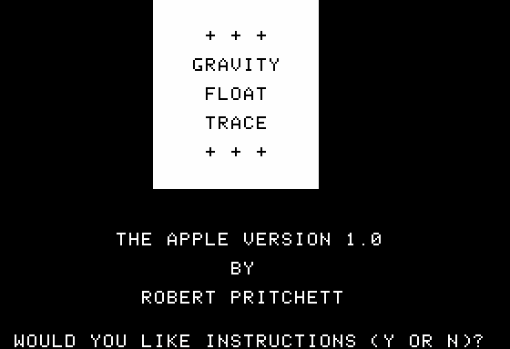 Game cover: Gravity-Float Trace