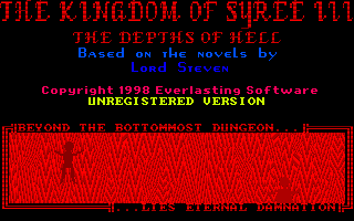Game cover: The Kingdom of Syree III: The Depths of Hell