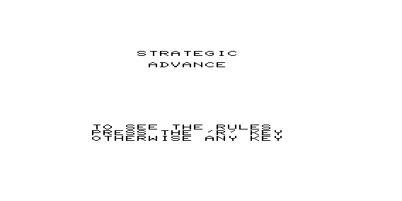 Game cover: Strategic Advance