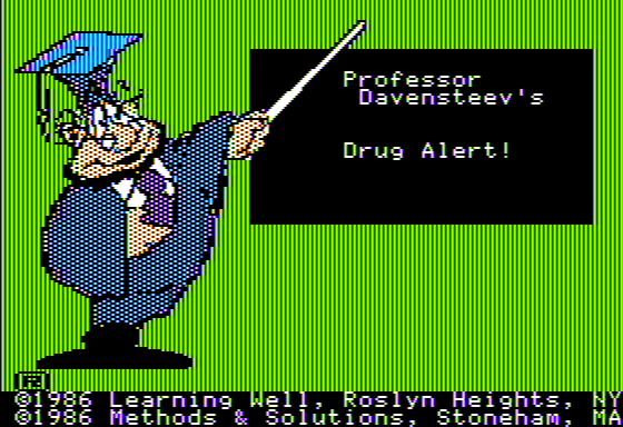 Game cover: Drug Alert!