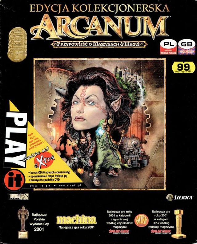 Game cover: Arcanum: Of Steamworks & Magick Obscura (Collector's Edition)