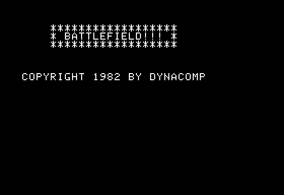 Game cover: Battlefield!!!