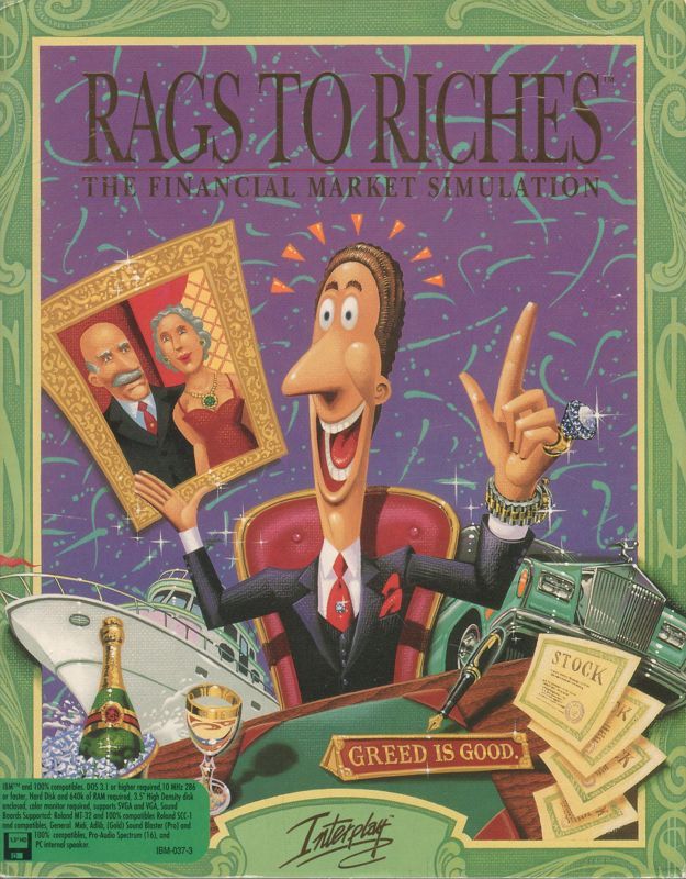Game cover: Rags to Riches: The Financial Market Simulation