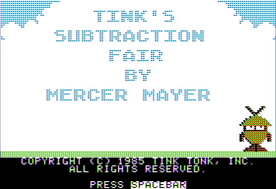 Game cover: Tink!Tonk!: Tink's Subtraction Fair