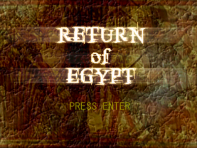 Game cover: Return of Egypt