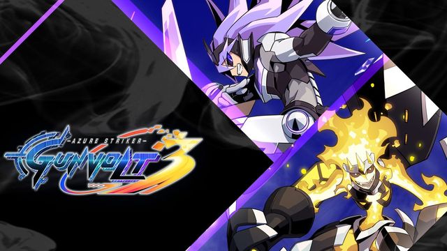 Game cover: Azure Striker Gunvolt 3: EX Image Pulses - Stratos and Ghauri