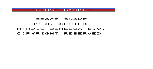 Game cover: Space Snake
